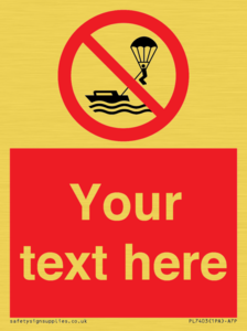 Custom No parasailing